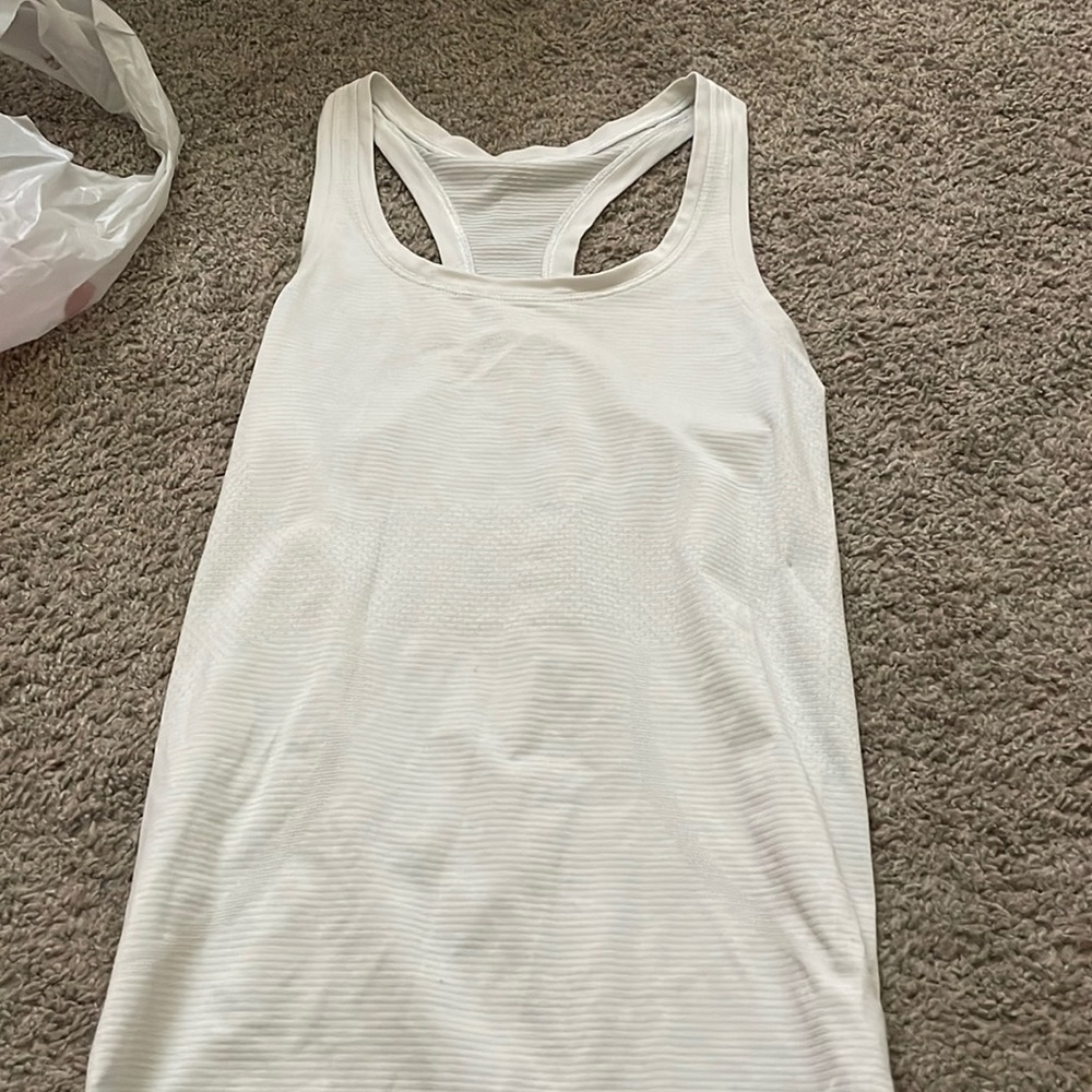 White lulu tank top